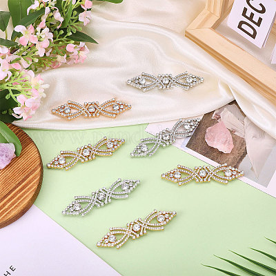 8 пара двухцветных застежек из сплава пластика FIND-CA0010-90A-1