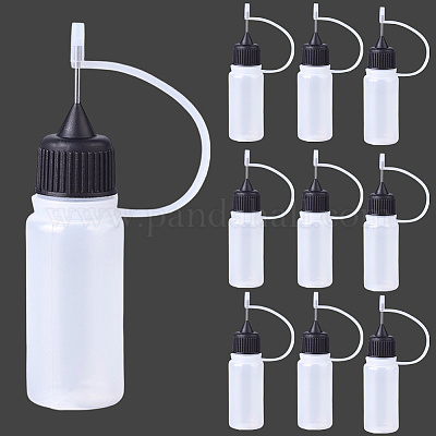 10 шт. полиэтиленовые (ПЭ) флаконы с наконечником для иглы TOOL-GF0003-52B-1