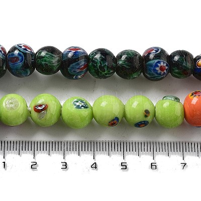 Непальские бусины лэмпворк ручной работы LAMP-Z008-09G-1