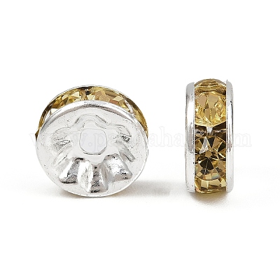 Латунь марки А горный хрусталь Spacer бисер RB-A014-Z8mm-13S-1