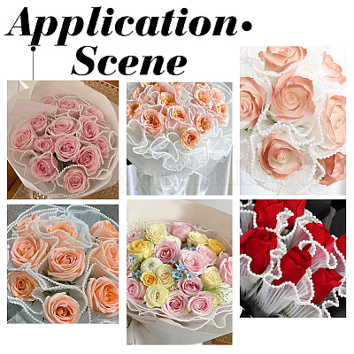 Полиэфирная сетка для обертывания цветочных букетов ORIB-WH0005-08A-1