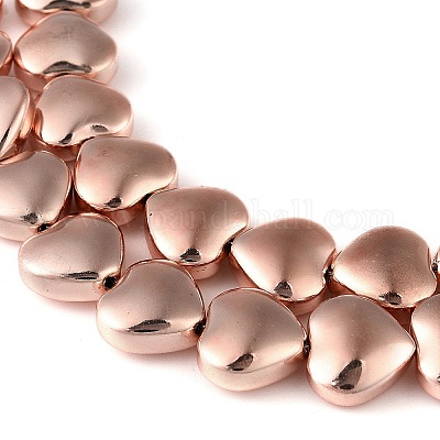 Стеклянные бусины с гальваническим покрытием  EGLA-H109-12-04-1