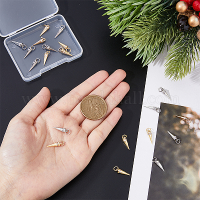 20 шт. подвески из латуни с микропаве из кубического циркония в 2 цветах KK-DC0003-33-1