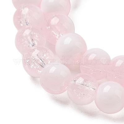 Стеклянные бусины кракле GLAA-U001-6mm-12-1