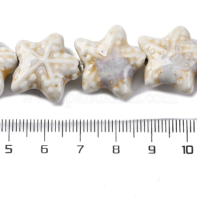 Фарфоровые бусины ручной работы серии «Океан» X-PORC-R002-05-1