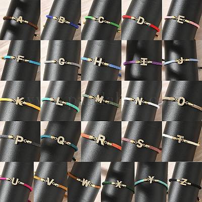 26шт регулируемый браслет из нейлонового шнура BJEW-C096-01G-1