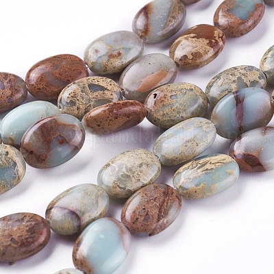 Натуральные бусины из аква терра яшмы G-F612-05-1