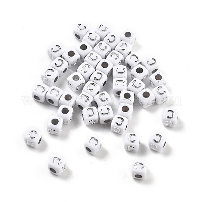 Непрозрачные акриловые бусины OACR-D282-06C-1