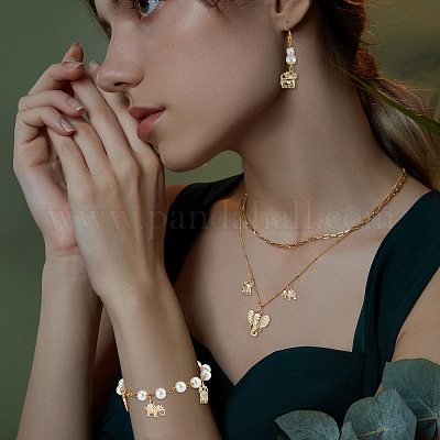 50 шт. 5 стильных подвески из сплава с покрытием и стразами FIND-CA0004-83-1