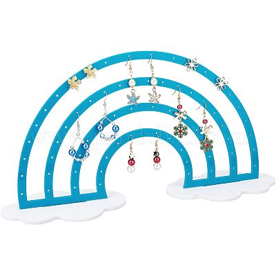 Акриловый дисплей серьги стойки EDIS-WH0029-11A-1