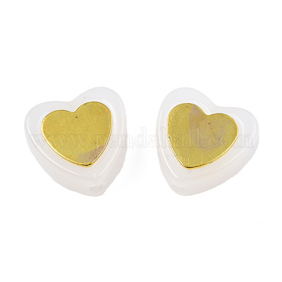 Имитация нефрита окрашенные стеклянные бусины LAMP-N032-05-C02-1