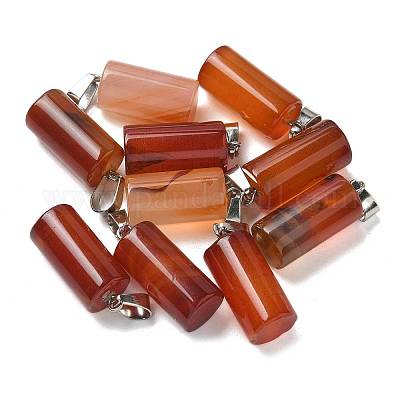 Подвески из натурального красного агата (окрашенного и нагретого) G-B127-17P-06-1