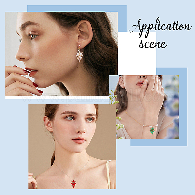 6шт 3 цвета стеклянные подвески GLAA-AR0001-83-1