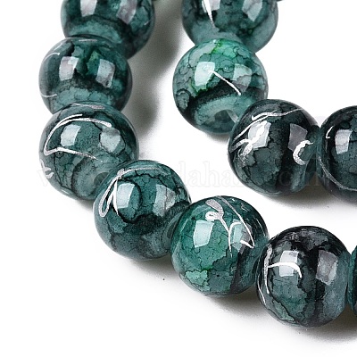 Волочильный треск бисер пряди GLAA-N006-8mm-03-1