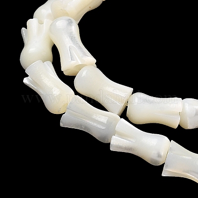 Нити бусин из натуральных трохоидных/трохус ракушек SHEL-XCP0001-11-1