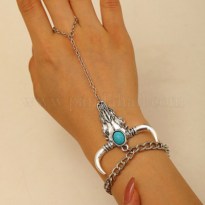 Браслеты из сплава и синтетической бирюзы для женщин FS-WG192DC-02-1