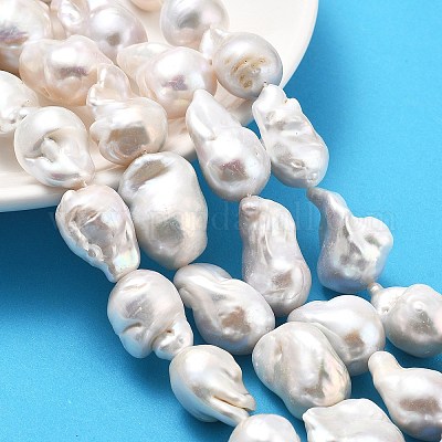 Натуральные нити нуклеированных грушевидных бусин PEAR-B004-15L-03A-1