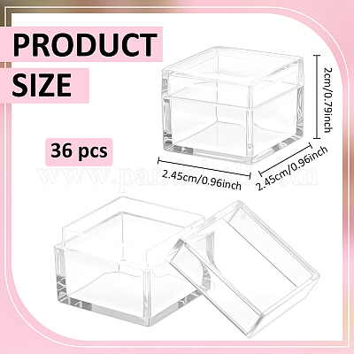 Прозрачный пластиковый кейс для минифигурок ODIS-WH0043-152D-1