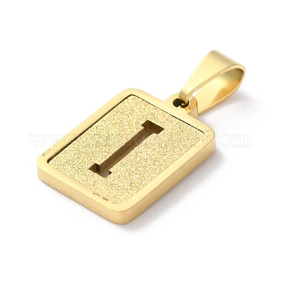 Подвески-алфавиты из нержавеющей стали 304 STAS-S152-01G-I-1