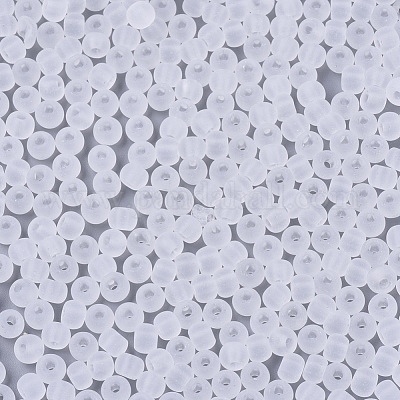 Матовые цвета стеклянные бусины SEED-S040-04A-09-1