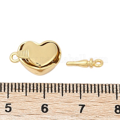 Латунные застежки из прозрачного кубического циркония с микропаве KK-P291-44G-1