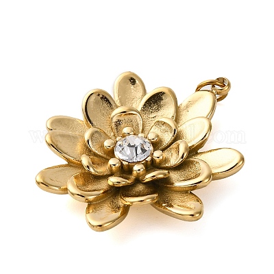 Подвески из нержавеющей стали 316 со стразами STAS-K258-39E-G-1