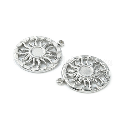 Подвеска-кабошон из не тускнеющей нержавеющей стали 304 STAS-L269-055P-1