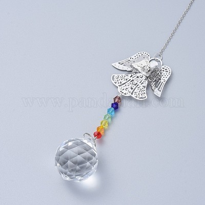 Кристаллы люстра ловцы солнца призмы чакра висит кулон AJEW-I040-08P-1