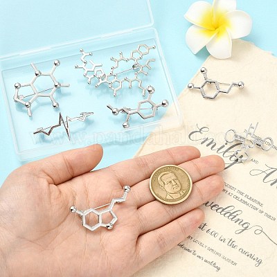 7 шт. 7 стиля простая брошь в виде сердца JEWB-CJ0001-54-1