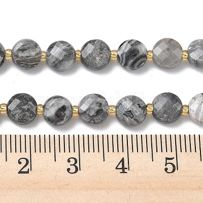 Натуральная карта каменные бусы пряди&nbsp;G-K389-B84-01-1