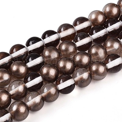 Запекание окрашенные прозрачные стеклянные бусины нити X1-DGLA-N011-8mm-09-1