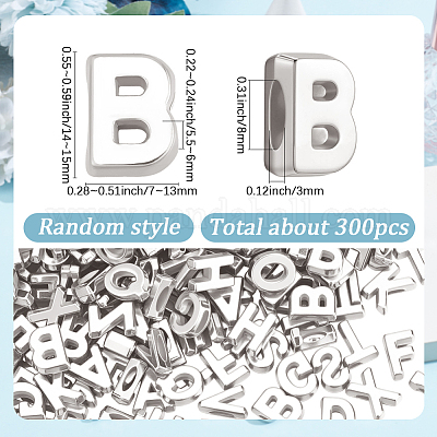 300 Stück Kunststoff-Schiebe-Charms&nbsp;KY-SC0002-60-1
