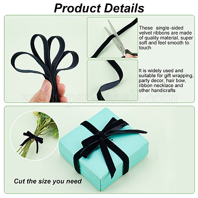 Односторонние бархатные ленты OCOR-WH0080-14A-02-1