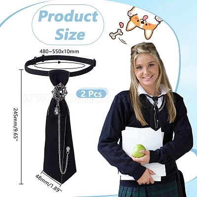 Полиэстеровые галстуки для унисекс AJEW-WH0596-222-1