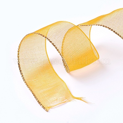 Органза полиэстер лента ORIB-WH0004-01B-1