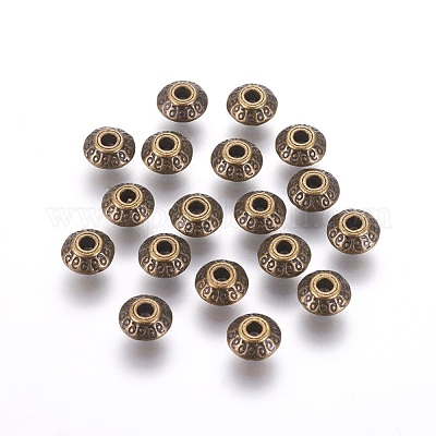 Сплавочные овальные бусины тибетского стиля  X-MLF10902Y-NF-1