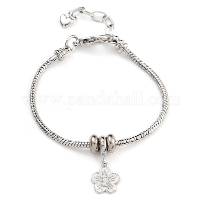 Латунные микропаве кубические цирконии европейские браслеты BJEW-K261-13P-1