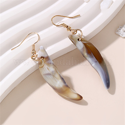 Boucles d'oreilles en coquille naturelle&nbsp;FS-WG91FAC-01-1