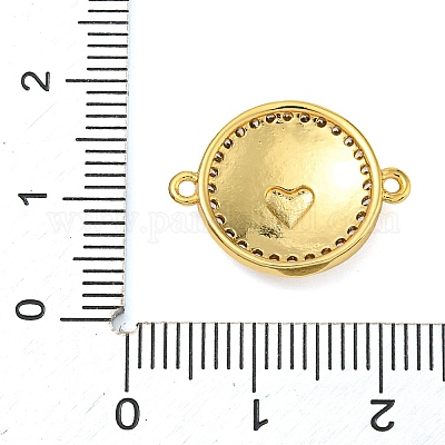 Покрытие стойки латунь микро проложить прозрачный кубический цирконий религия священные звенья сердца KK-Z063-46G-1