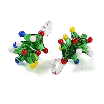 Рождественская серия подвески лэмпворк ручной работы LAMP-S198-01B-1