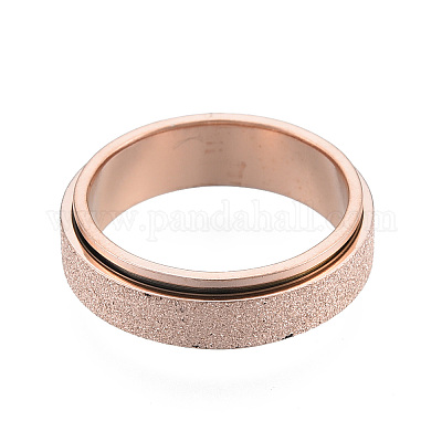 Вращающееся кольцо для пальца из нержавеющей стали 201 RJEW-N043-06RG-1