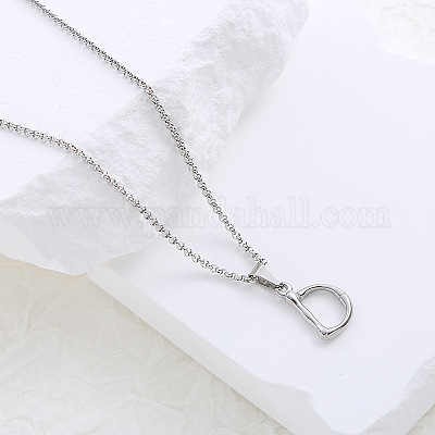 Ожерелья с подвесками в виде алфавита из нержавеющей стали для женщин VK4233-4-1