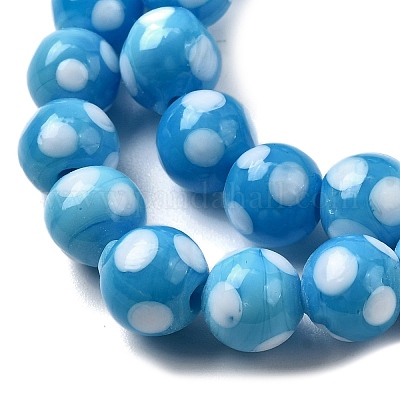 Бусины лэмпворк  LAMP-D002-8mm-01G-1