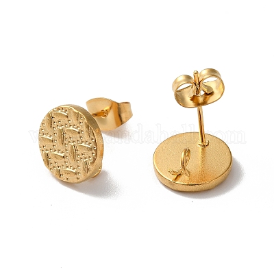 Фурнитура для сережек-гвоздиков из нержавеющей стали 304 STAS-M314-01D-G-1