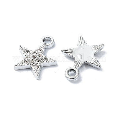 Подвески из сплава и страза&nbsp;RB-P037-01P-03-1