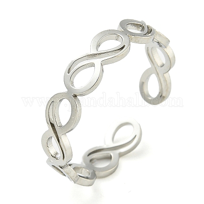Регулируемые открытые кольца из нержавеющей стали 304 RJEW-S237-02P-1