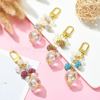 Круглые акриловые подвески HJEW-JM01101-1