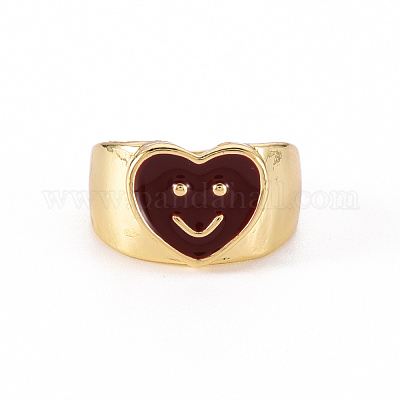 Широкополосные кольца из сплава эмали RJEW-N034-009-RS-1