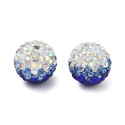 Градиентный дизайн полимерная глина стразы бусины CLAY-NH0001-03F-1