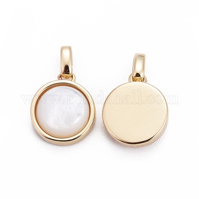 Подвески из натурального белого жемчуга BSHE-F011-02A-G-1